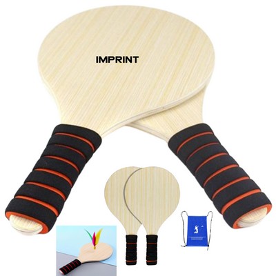 Wooden Pickleball Paddles With Foam Covered Handle