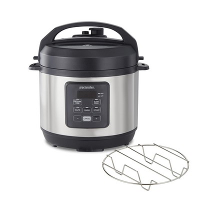 Proctor Silex 3 Quart Simplicity Pressure Cooker, Multi-Cooker, Slow Cooker, Steamer, Sauté, Rice Co