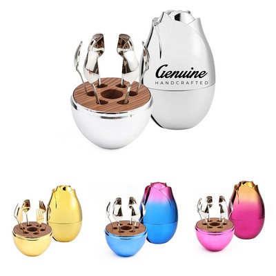 24-Piece Silver-Plated Flatware Set