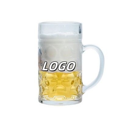 34 Oz Super Sized Beer Festival Glass Beer Cup W/ Handle