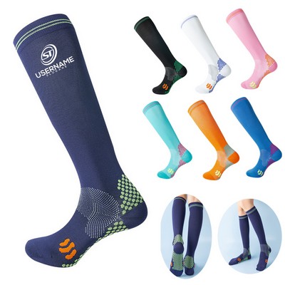 Men Breathable Nylon Running Compression Socks