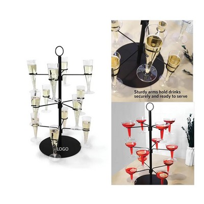 3 Tier 12 Holders Metal Cocktail Tree Stand