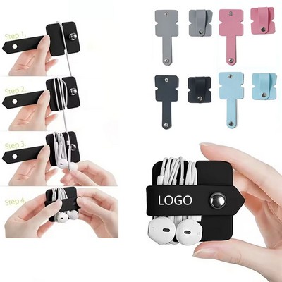 Portable Data Cable Organizer Earphone Winder