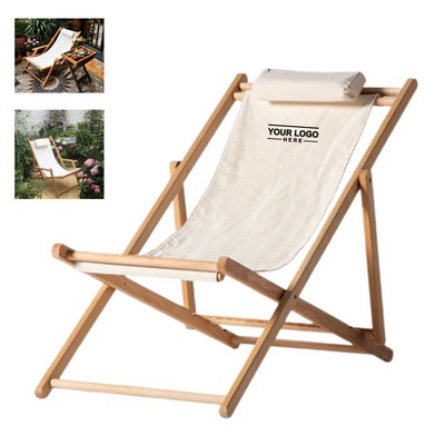 Adjustable Wood Sling Chair