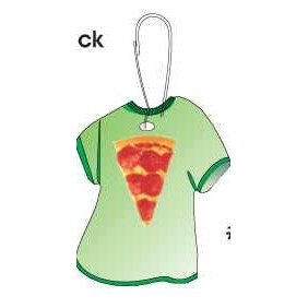Pizza Slice T-Shirt Zipper Pull