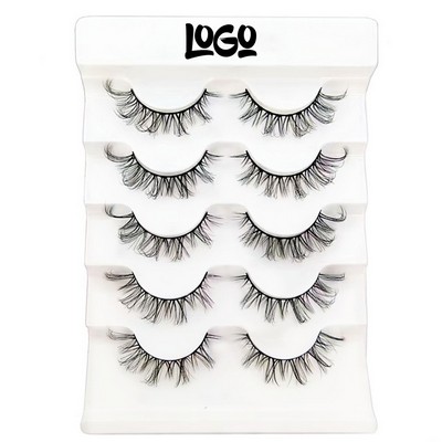 5 Pairs Clear Band False Eyelashes for Daily Use