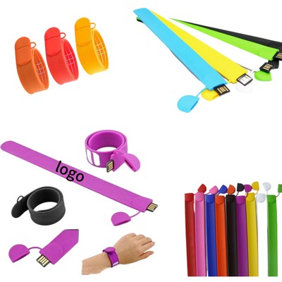 Silicone Bracelet Wrist Band 4GB-64GB USB 2.0 USB Flash Drive Pen
