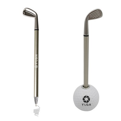 Golf Club Pen With Ball Base