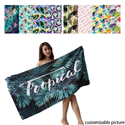 Fast Drying Absorbent Microfiber Beach Towel