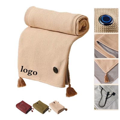Portable Adjustable-Heat Shawl Blanket