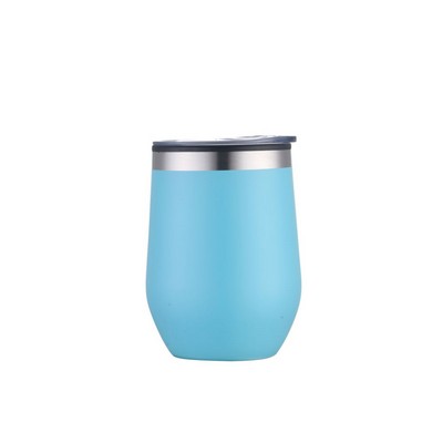 Endura 12 oz Light Blue Double Wall Wine Cup
