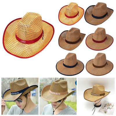 Sun Protection Cowboy Straw Hat