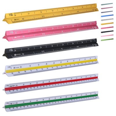 Plastic Triangular Engineer Scale With Plastic Packing Box