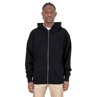 Shaka Wear Men's Garment Dye Double-Zip Hooded Sweatshirt