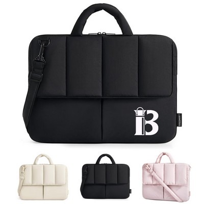 15" Water Resistant Nylon Laptop Shoulder Bag