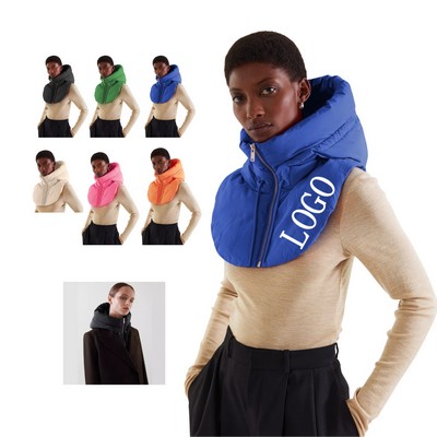 Hooded Sleeveless Collar Jacket