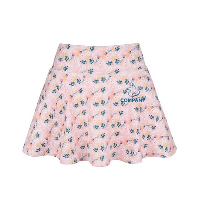 Women's High Waisted Pleated Tennis & Golf Skirt With Built-In Shorts