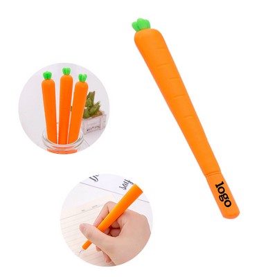 Slim Cute Cartoon Carrot Shaped Gel Pens Great For Daily Use