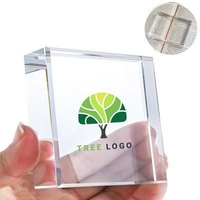 3" x 3" Acrylic Paperweight