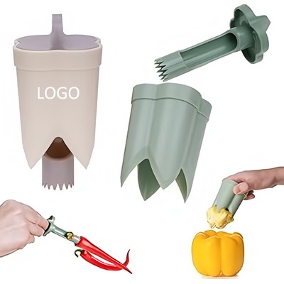 Pepper Fruit Corer Set Kitchen Seed Remover Tool