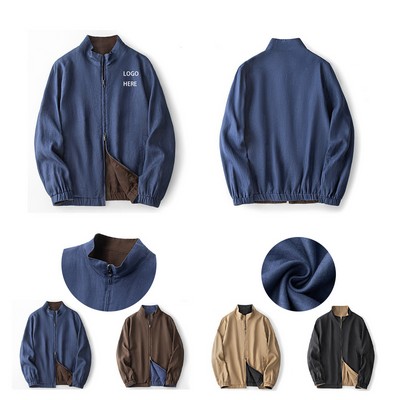 Old Money Aesthetic Bomber Jacket