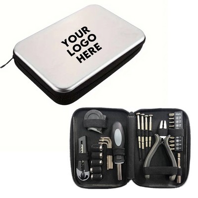 Tinplate Box Hardware Tool Set Promotional Gift