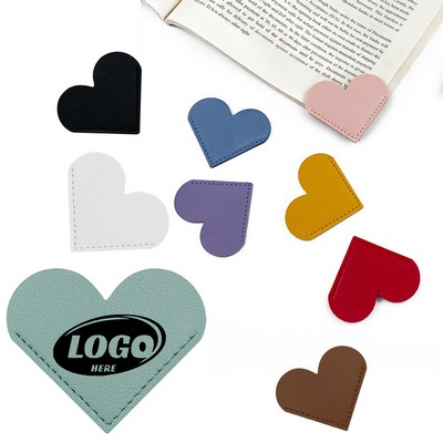 Leather Heart Bookmarks