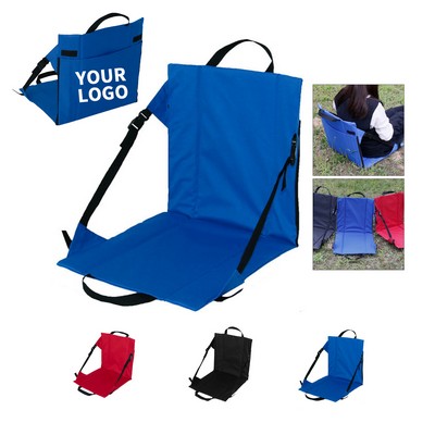 Portable Oxford Stadium Chair Cushion With Straps