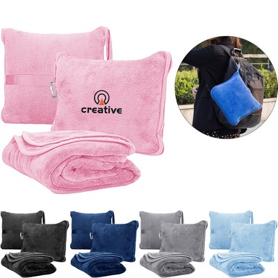 Portable Folding Blanket & Pillow Combo