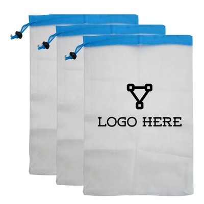 Polyester Drawstring Fruit Vegetable Mesh Bag
