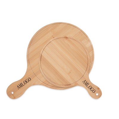 Wooden circular tray