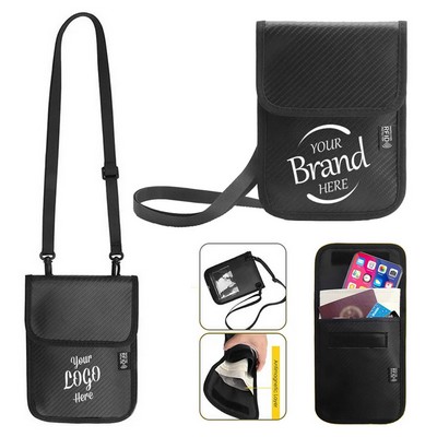 PU Leather RFID-Blocking Shoulder Bag