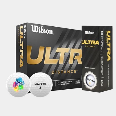 Wilson Ultra Ultimate Distance Golf Balls with Custom Imprints
