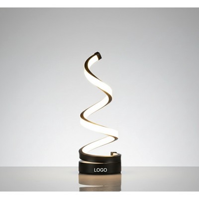 Spiral LED Table Lamp Adjustable Modern Minimalist Night Light Ambient Desk Lamp Bar Home Decor