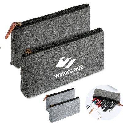 Felt Pen Bag Delicate Pencil Case With Zipper