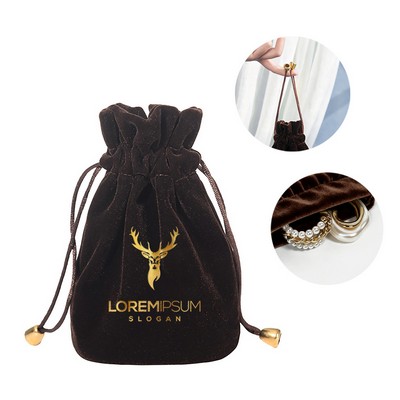 Velvet Drawstring Pouch Set, 3 Sizes Luxury Jewelry Bag & Cosmetic Organizer