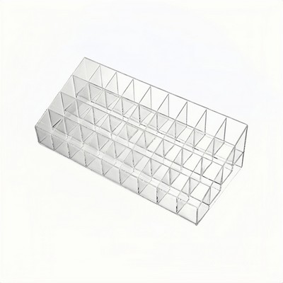 Clear Acrylic Lipstick Organizer with 9 to 40 Slots for Makeup Collection