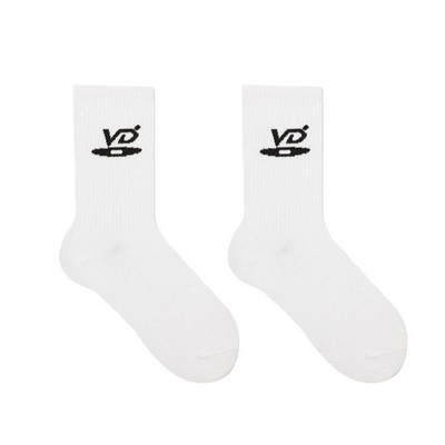 Pure Cotton Knitted Crew Socks