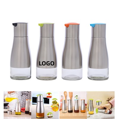 Stainless Steel & Glass Leak-Proof Oil Dispenser