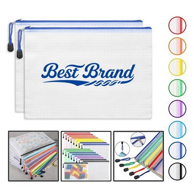 A4 Waterproof Mesh Zipper Pouch