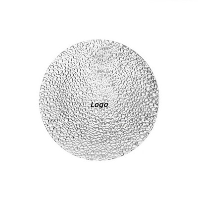 Frosted Glass Serving Platter Modern Minimalist Design for Fruits Salads and Desserts