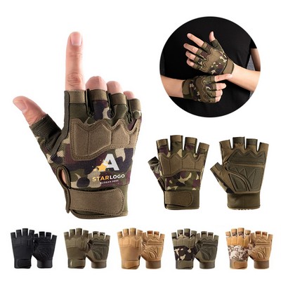Tactical Fingerless Outdoor Anti Slip Gloves