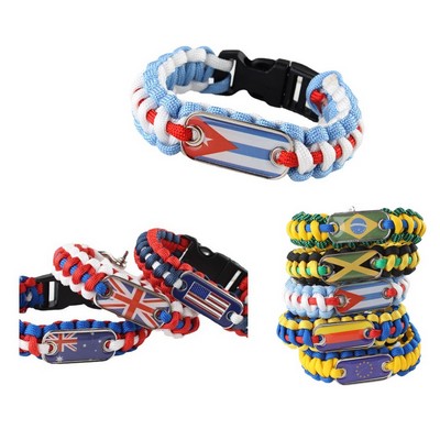 Paracord Bracelet with Dog Tag