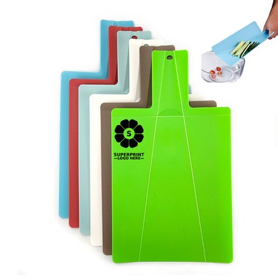 Foldable Plastic Cutting Board With Handle