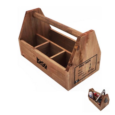 Wooden Bottle Caddy