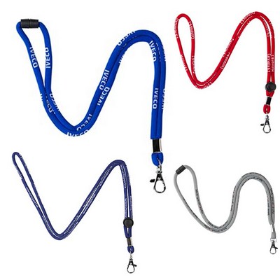 Custom Round Woven Lanyard