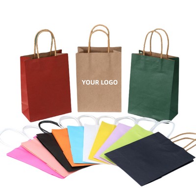 Kraft Bags With Handles Small Gift Paper Bag