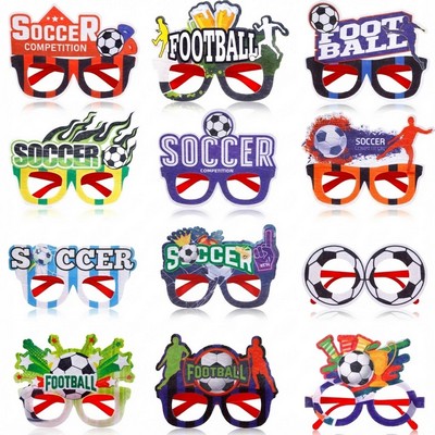 Custom Felt Decorated Plastic Novelty Eyeglasses