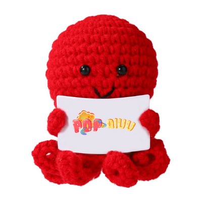 Positive Octopus Mood Crochet Doll