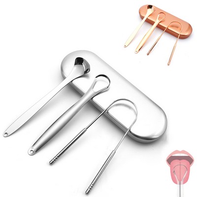 3Pcs Stainless Steel Tongue Scraper